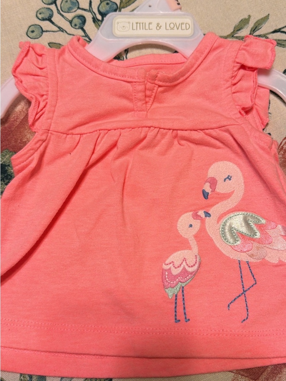 Carter's Coral Pink Flamingo Tank Top